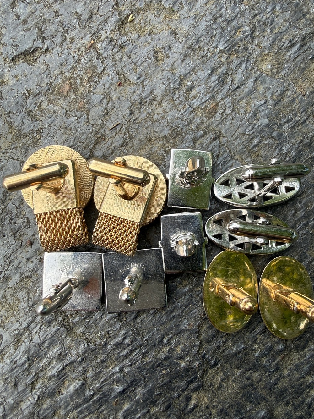 5 Men's Cufflink Set - Classic Mixed Styles - Picture 12 of 12